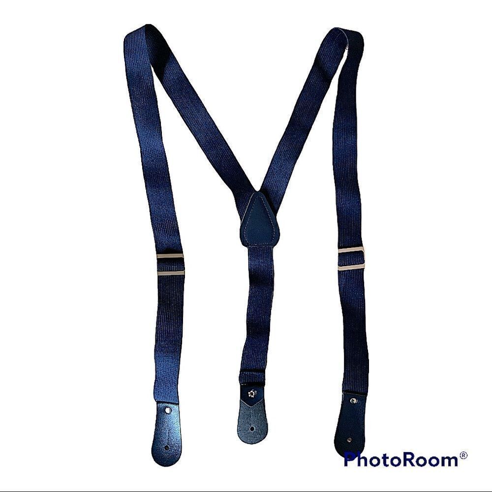 Vintage Gentleman’s Blue Suspenders 